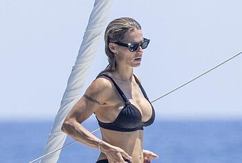 Michelle Hunziker Bikini And Asshole Oops Photos