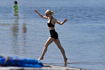 Anya Taylor-Joy Paparazzi Bikini Top and Sexy Beach Pics