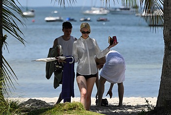 Anya Taylor-Joy Paparazzi Bikini Top and Sexy Beach Pics