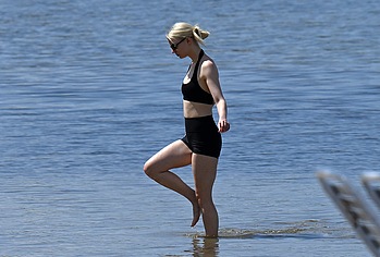 Anya Taylor-Joy Paparazzi Bikini Top and Sexy Beach Pics