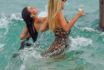 Brooks Nader Caught Flashing Nude Tits On a Beach