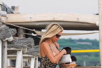 Brooks Nader Caught Flashing Nude Tits On a Beach