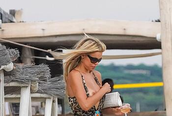 Brooks Nader Caught Flashing Nude Tits On a Beach