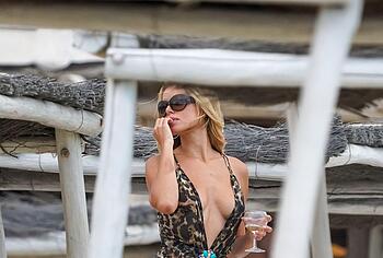 Brooks Nader Caught Flashing Nude Tits On a Beach