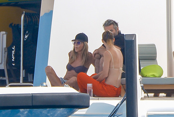 Jennifer Aniston Caught By Paparazzi In Bikini Top On A Yacht