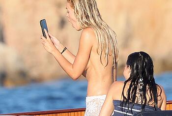 Brooks Nader Topless And Pussy Upskirt Yacht Photos