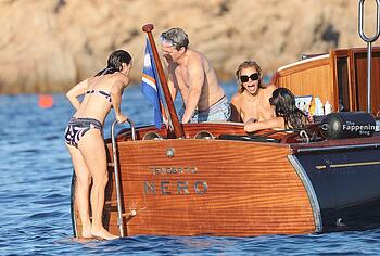 Brooks Nader Topless And Pussy Upskirt Yacht Photos