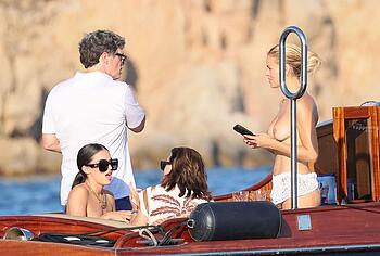 Brooks Nader Topless And Pussy Upskirt Yacht Photos