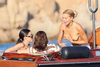 Brooks Nader Topless And Pussy Upskirt Yacht Photos