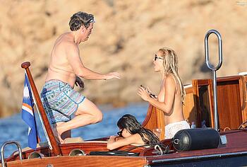 Brooks Nader Topless And Pussy Upskirt Yacht Photos