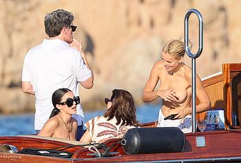 Brooks Nader Topless And Pussy Upskirt Yacht Photos