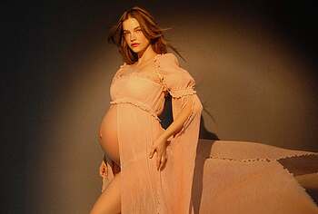 Barbara Palvin Pregnant And Lingerie Photos