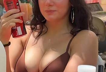 Dafne Keen Nip Slip And Bikini Photos