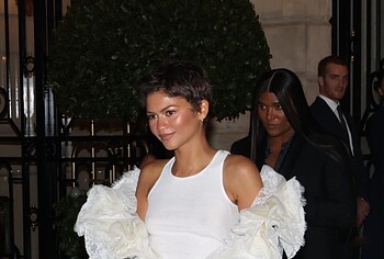 Zendaya Colemans Perky Tits in See Through Outfit Sexy Photos