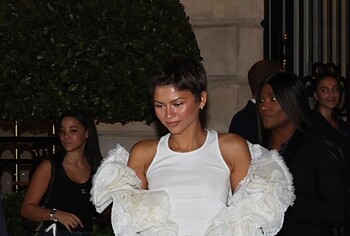 Zendaya Colemans Perky Tits in See Through Outfit Sexy Photos