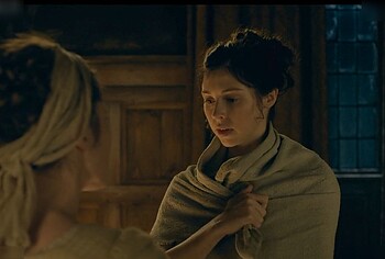 Hermione Corfield Nude Bathtube Scenes in Outlander Blood of My Blood