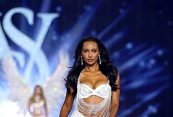 Jasmine Tookes Sexy Lingerie in The Victorias Secret Fashion